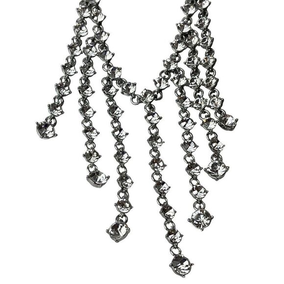 NWT INC INTERNATIONAL CONCEPTS
Silver-Tone Link & Crystal Drape Necklace - Picture 2 of 5